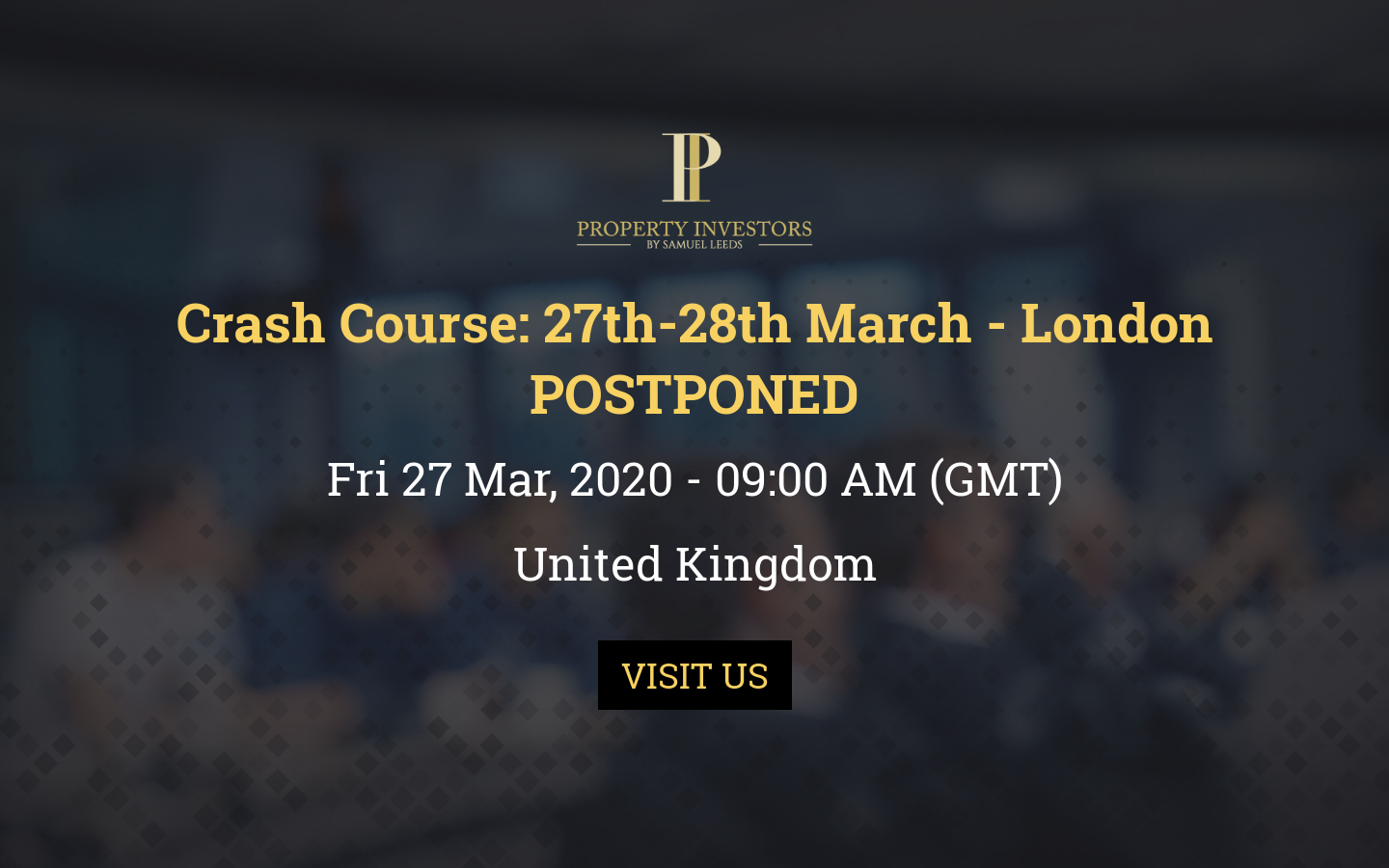 Crash Course 27th28th March London POSTPONED London Mar 27